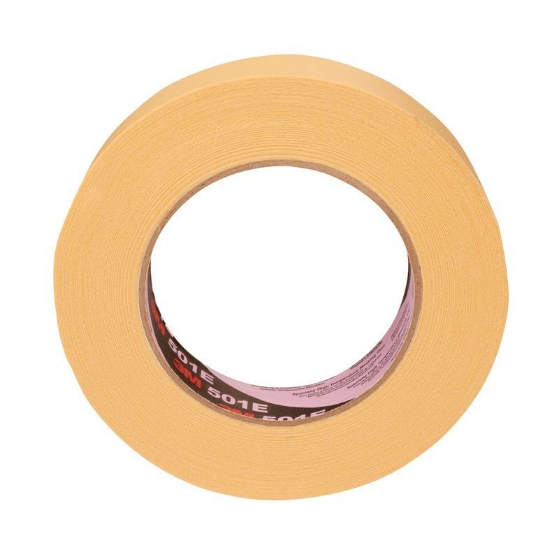 3M™ High Temperature Industrial Masking Tape 501E, Beige, 48 mm x 50 m