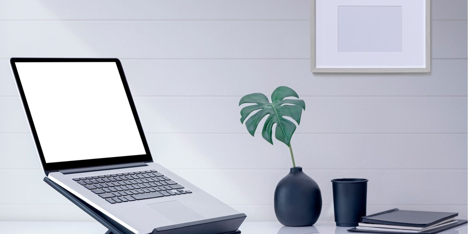 Notebook riser for correct posture