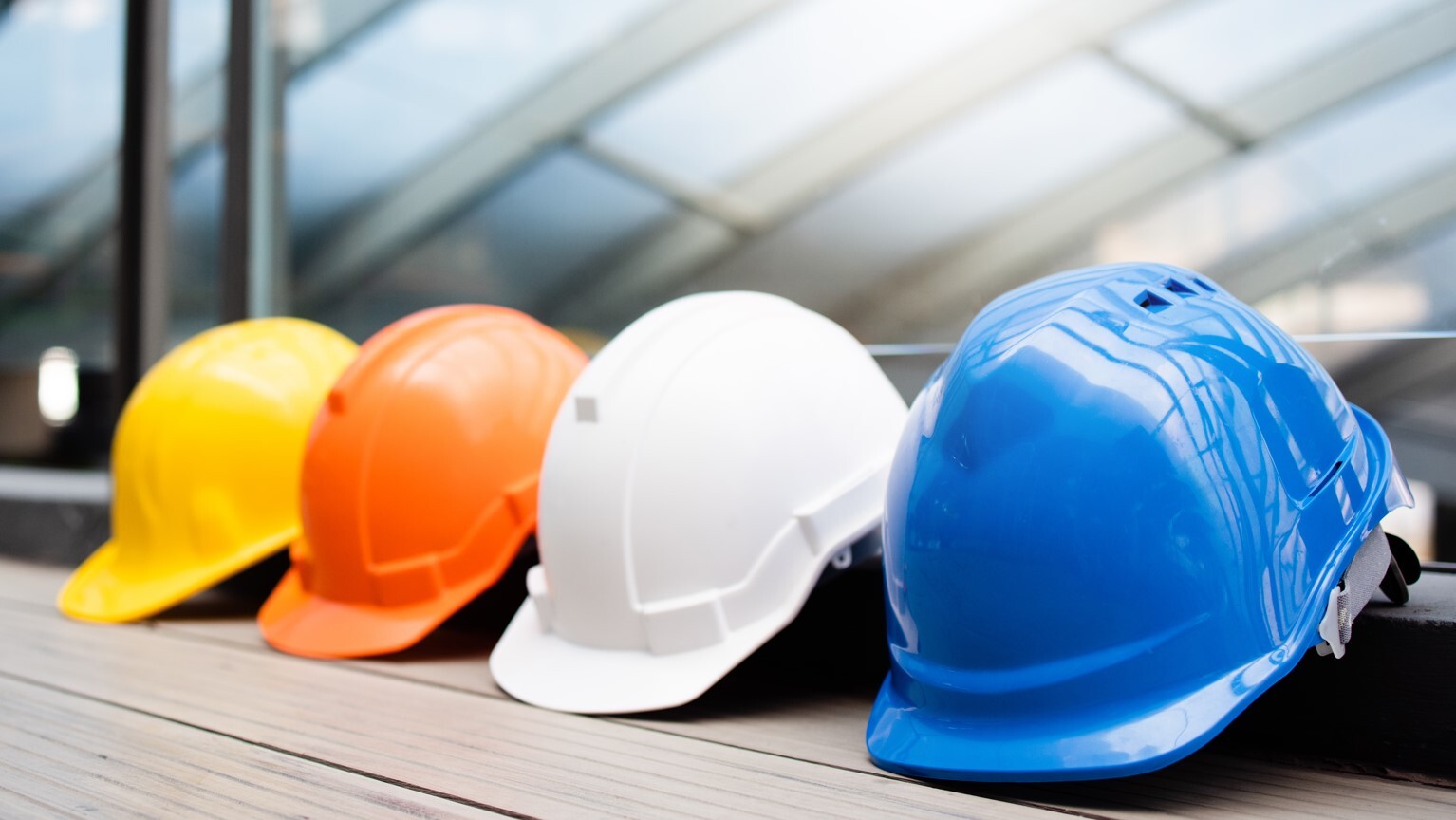 the colours of hard hats