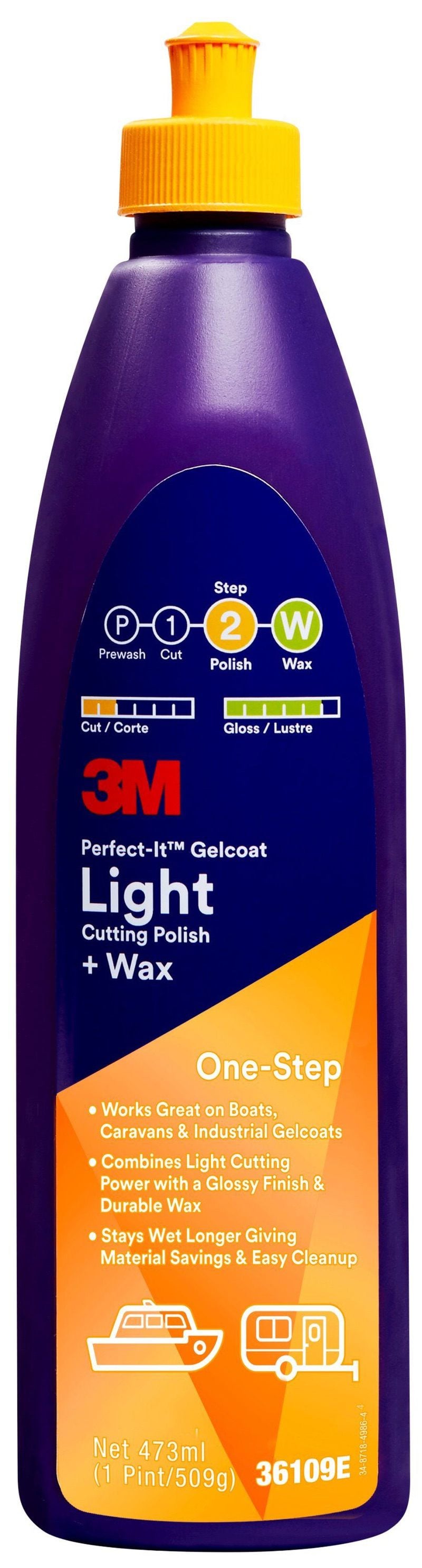 36109E 3M™ Perfect-It™ Gelcoat Light polír + wax, 473 ml