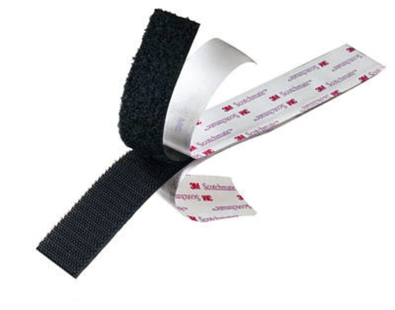 3M™ öntapadó tépőzár, hurkos oldal SJ3571, fekete, 25 mm x 45,7 m