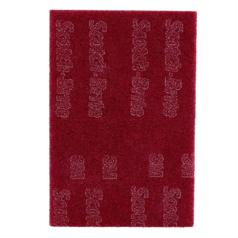 3M™ Scotch-Brite™ 7447+ kézi lapka, A VFN, 158 x 224 mm, bordó