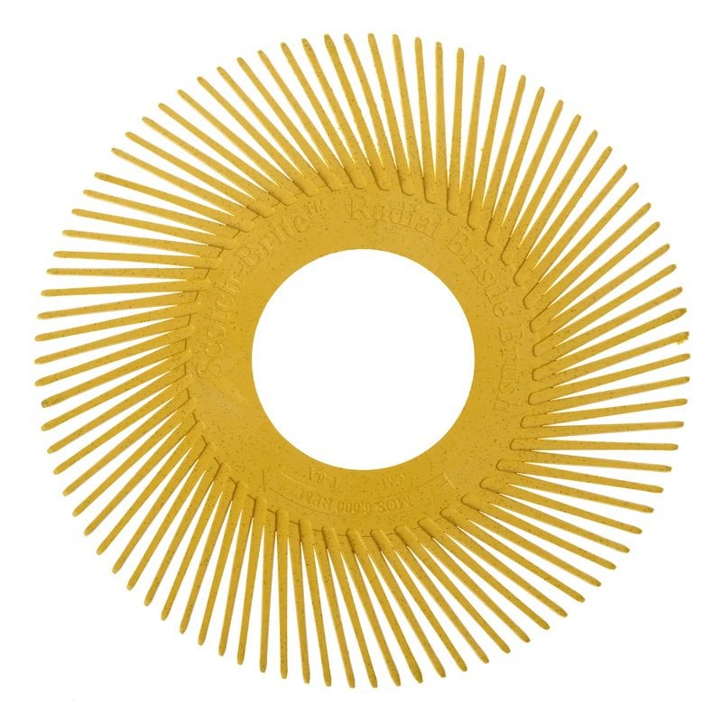 3M™ Scotch-Brite™ BB-ZB A típusú radiális sünkefe utántöltő, P 80, 150 mm x 1,56 mm, sárga