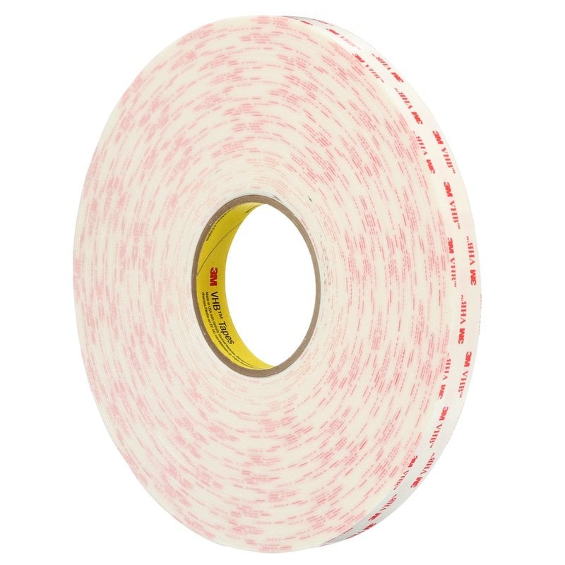 3M™ VHB™ 4952P akrilhab kétoldalas ragasztószalag, 1,1 mm vastag, fehér, 25 mm x 33 m