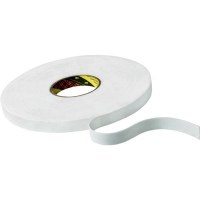 3M™ 9508W PE-hab kétoldalas ragasztószalag, 0,8 mm vastag, fehér, 19 mm x 66 m