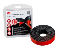 3M™ öntapadó tépőzár, kampós-hurkos oldal SJ352B,  fehér, 25 mm x 1,25 m, bliszteres kiszerelés