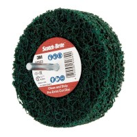 3M™ Scotch-Brite™ Clean and Strip XB-ZS Pro Extra Cut csapos tisztítótárcsa 100 mm x 25 mm x 6 mm A XCRS, zöld