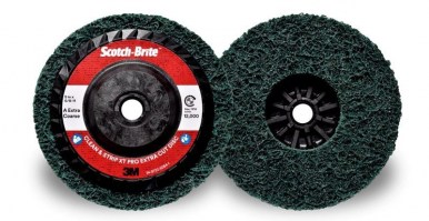 3M™ Scotch-Brite™ Clean and Strip XC-RD Quick Change Extra Cut kemény hordozós tisztítótárcsa 125 mm x M14 A XCRS, zöld