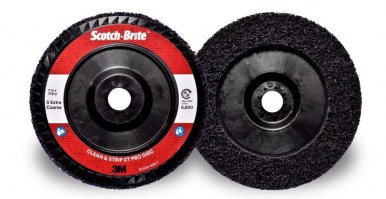 3M™ Scotch-Brite™ Clean and Strip XO-DB Pro fíber hordozós tisztítótárcsa 178 mm x 22 mm S XCRS, lila