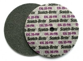 3M™ Scotch-Brite™ EXL XL-UW furatos préselt korong, 2S FIN, 150 mm x 6,3 mm x 12,7 mm