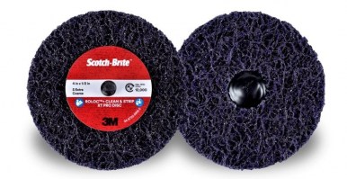 3M™ Scotch-Brite™ Roloc™+ Clean and Strip XO-ZR Pro tisztítótárcsa 100 mm x 13 mm x 6 mm S XCRS, lila