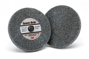 3M™ Scotch-Brite™ Roloc™ Deburr & Finish PRO gyorscsatlakozós préselt tárcsa, 4C MED+, 75 mm x 6 mm