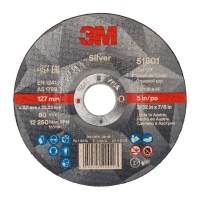 3M™ Silver vágókorong, T42 süllyesztett, 125 mm x 2,5 mm x 22,23 mm