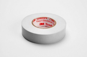 3M™ Temflex™ 1300 Vinil Elektromos szalag fehér 19 mm x 20 m