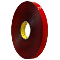 3M™ VHB™ 4646F akrilhab kétoldalas ragasztószalag, 0,6 mm vastag, sötétszürke, 25 mm x 33 m