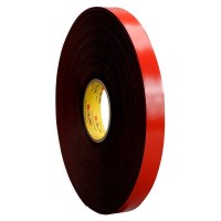 3M™ VHB™ 4655 akrilhab kétoldalas ragasztószalag, 1,6 mm vastag, sötétszürke, 19 mm x 33 m