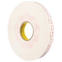 3M™ VHB™ 4950F akrilhab kétoldalas ragasztószalag, 1,1 mm vastag, fehér, 12 mm x 33 m