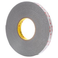 3M™ VHB™ RP25 akrilhab kétoldalas ragasztószalag, 0,6 mm vastag, szürke, 1220 mm x 66 m