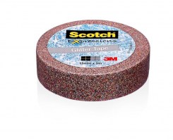 3M™Scotch® Expressions Tape ragasztószalag utántöltő - 1 tekercs, 15 mm x 5 m, csillogó többszínű
