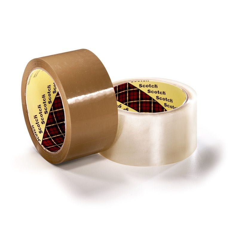 3M™ Scotch® Box Sealing Parcel Packing 371 Tape75mm x 66mClear-Transparent