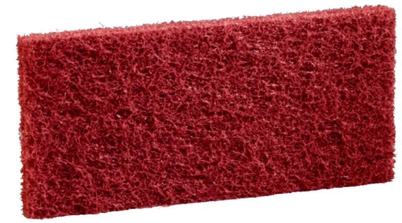 Pad X_3M ™ Doodlebug ™, piros, 117mm x 254mm, 3 párna / csomag, 10 csomag / doboz