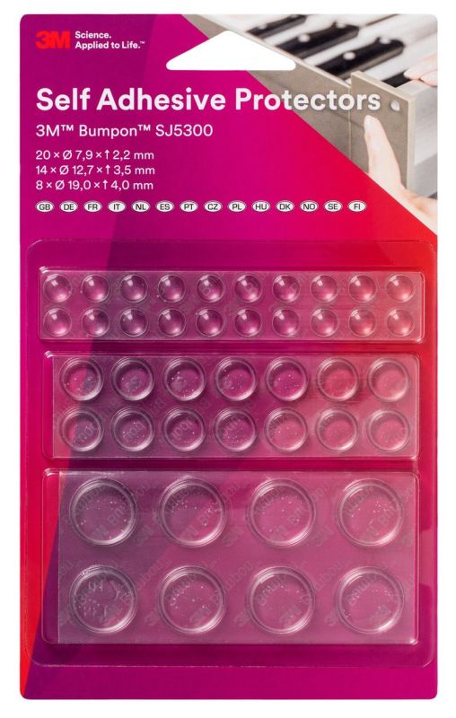 3M™ SJ5300 BUMPON™ ÖNTAPADÓ ALÁTÉT, 42 DARABOS BLISZTER CSOMAG