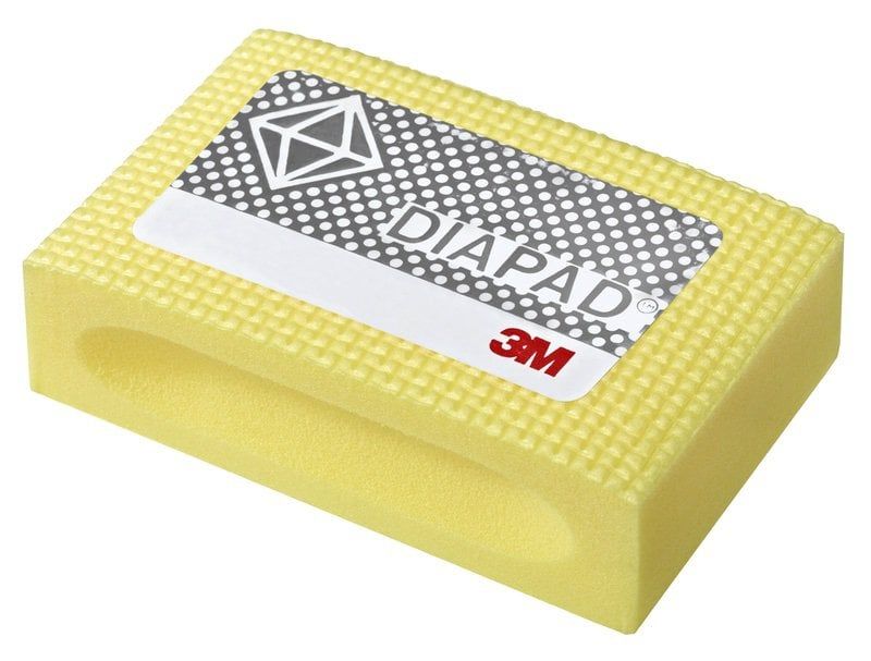 3M™ 6002J gyémánt csiszoló szivacs, 90 mm x 55 mm, N40, sárga