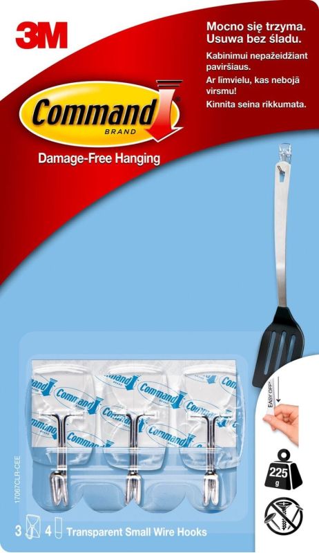 17067CLR-CEE Command™ Tr Small Wire Hooks