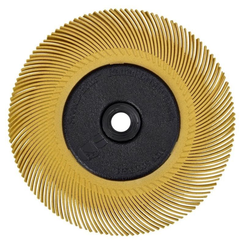 3M™ Scotch-Brite™ BB-ZB C típusú radiális sünkefe, P 80, 193 mm x 25,4 mm x 32 mm, sárga