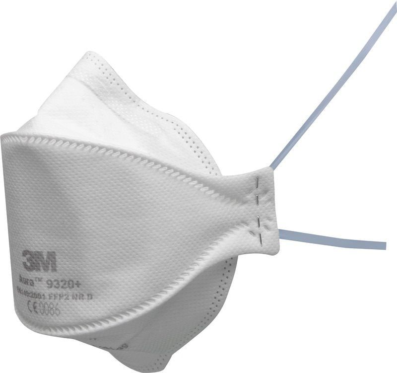 3M™ Aura™ Particulate Respirator, FFP2, Unvalved, 9320+