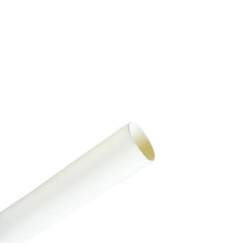 3M™ SFTW-202A Heat Shrink Tubing, Polyolefin, White, 6.4/3.2 mm, 75 m Roll