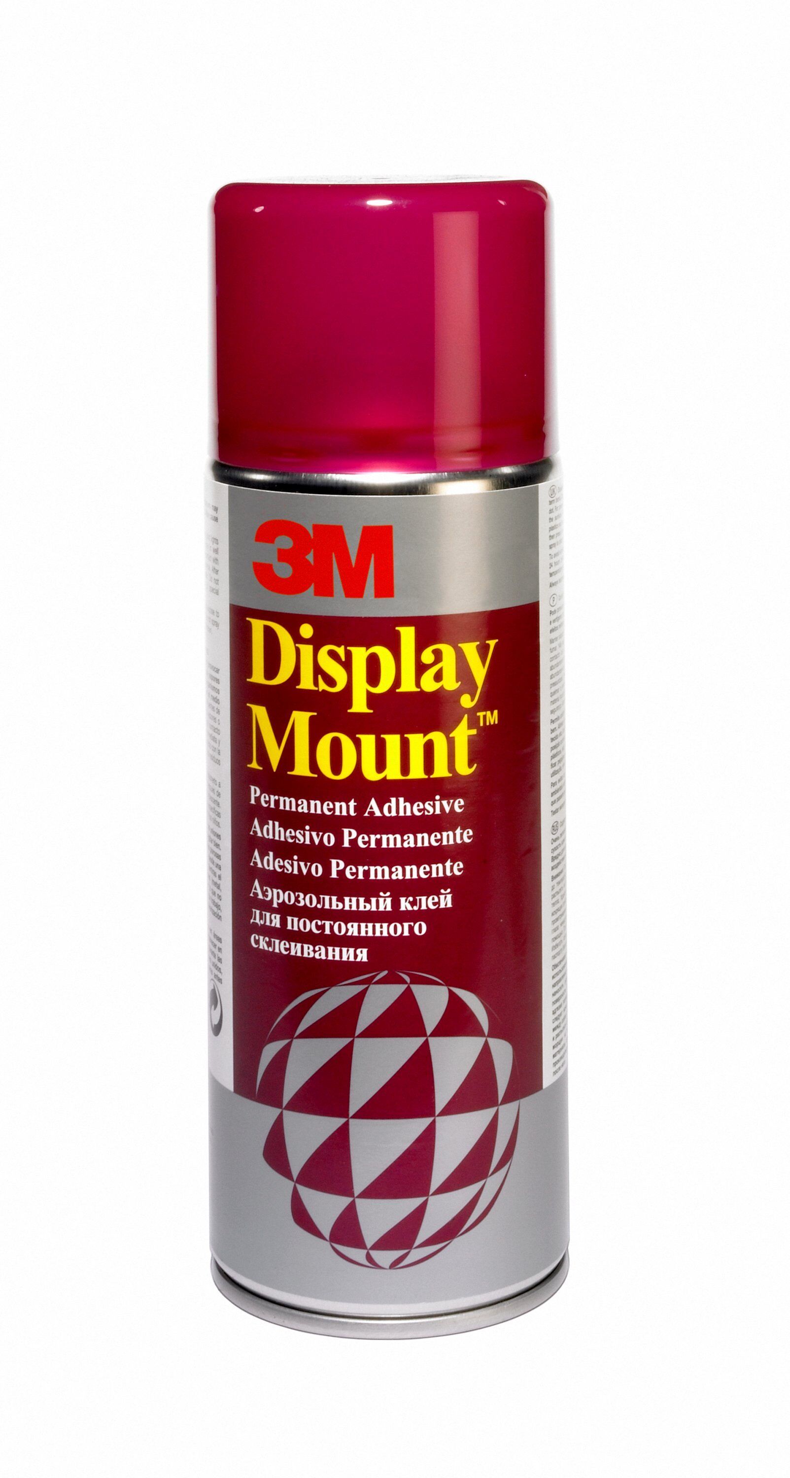 3M™ DisplayMount™ ragasztó aerosol - 400 ml (260 g), standépítéshez, montázsmunkához,hagyományos és hullámkartonok tartós és teherbíró rögzítésére