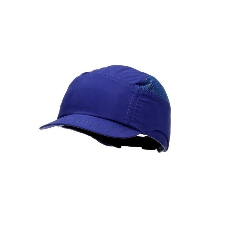 3M™ First Base™ + Bump Cap 2014288, Royal Blue, Reduced Peak 55mm, 20 ea/Case