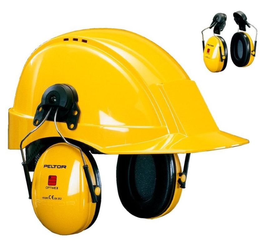 3M™ PELTOR™ Optime™ I Earmuffs, 26 dB, Yellow, Helmet Mounted, H510P3E-405-GU