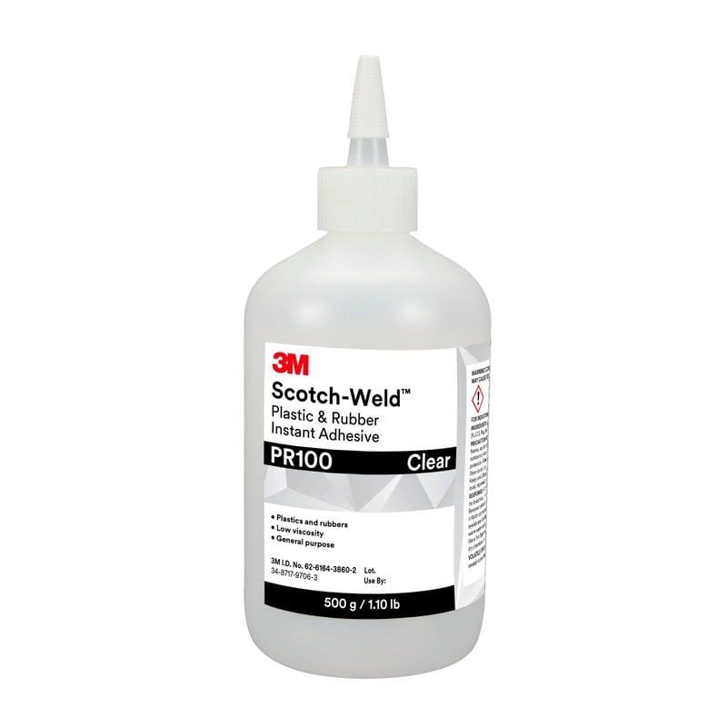 3M™ Scotch-Weld™ Plastic & Rubber Instant Adhesive PR100, Transparent, 20 g