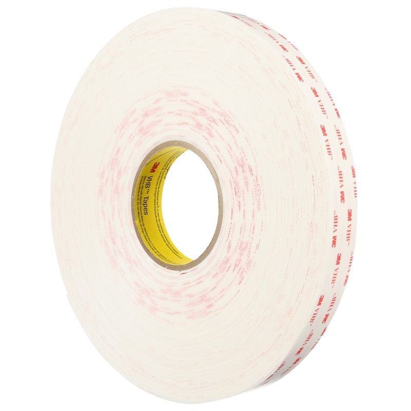 3M™ VHB™ Tape 4950F, White, 12 mm x 33 m, 1.1 mm