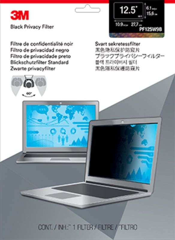 3M™ adatvédelmi szűrő 12,5"-es szélesvásznú laptophoz (PF125W9B)