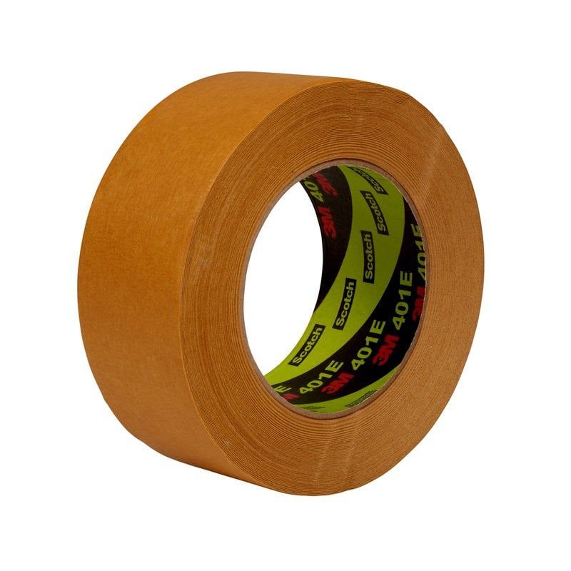 3M™ Performance Masking Tape 401E, Brown, 1526 mm x 50 m