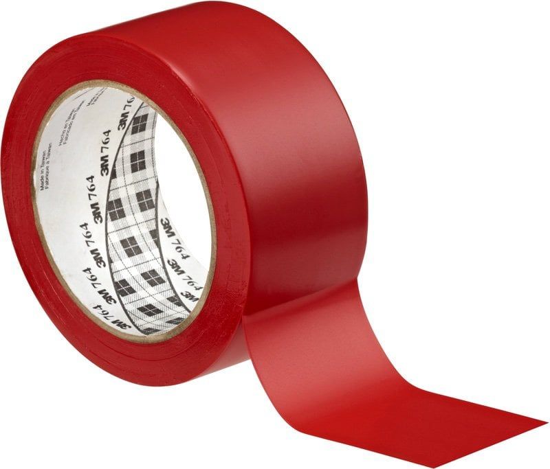 3M™ General Purpose Vinyl Tape 764i, Red, 50 mm x 33 m, 0.13 mm