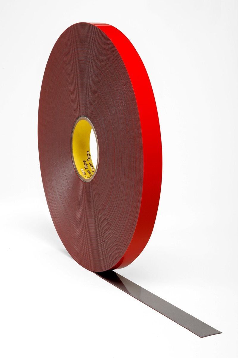 3M™ Acrylic Foam Tape GT6012, Gray, 1.2 mm, 1210 mm x 66 m