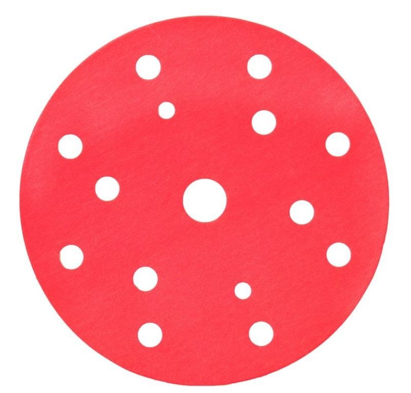 3M™ Hookit™ Red Abrasive Disc 316U, 150 mm, 15 Hole, P240, 51191