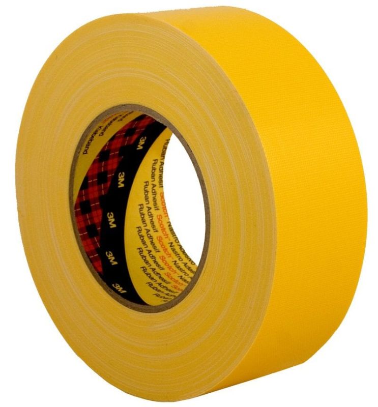 3M™ 389 Textilhordozós ragasztószalag, sárga, 50 mm x 50 m