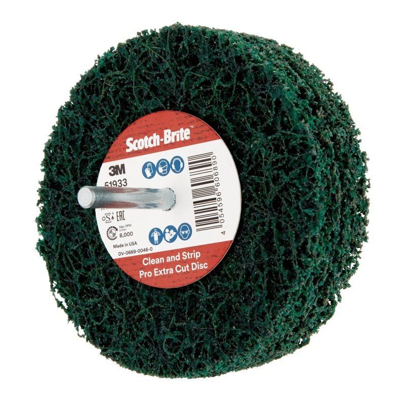 Scotch-Brite™ Clean and Strip XT Pro Extra Cut Disc, 150 mm x 13 mm x 8 mm, A XCRS, Green