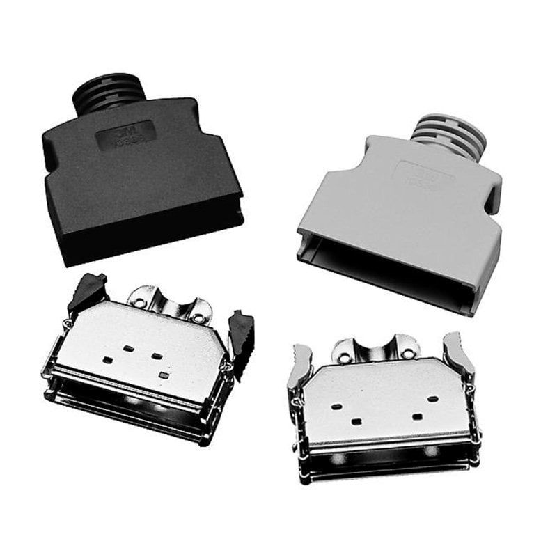 3M™ Mini Delta Ribbon (MDR) Connectors, .050" Plastic Shielded Junction Shells, 103 Series, 10320-3210-000