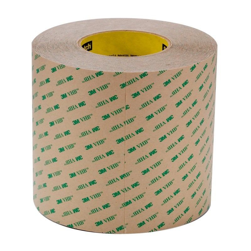 3M™ VHB™ Adhesive Transfer Tape F9460PC, Transparent, 1220 mm x 55 m, 0.05 mm