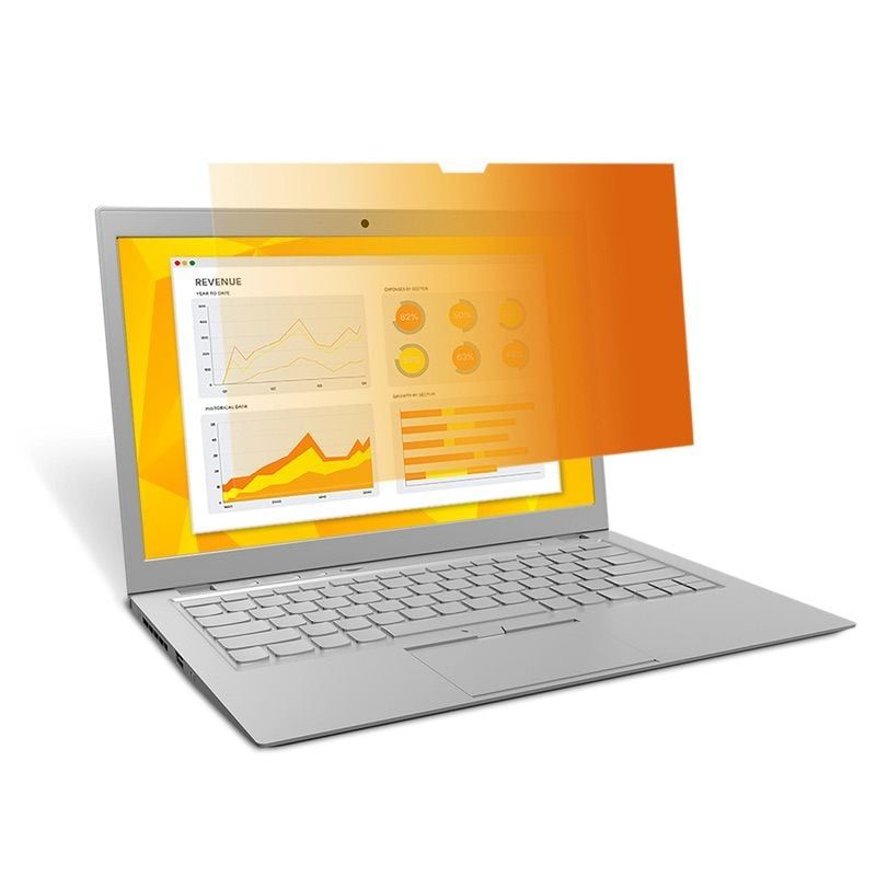 3M™ arany adatvédelmi szűrő 15,4"-es laptophoz (16:10) COMPLY™ rögzítőrendszerrel (GF154W1B)