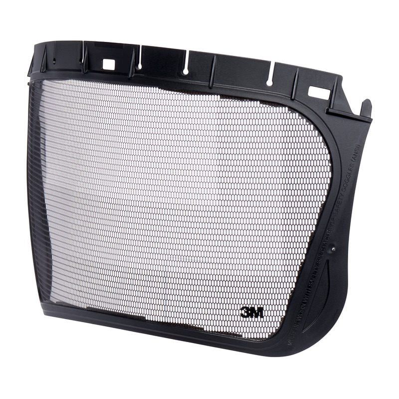 3M™ Mesh Faceshield, Etched Stainless Steel, Black, 5J-1, 10 ea/Case