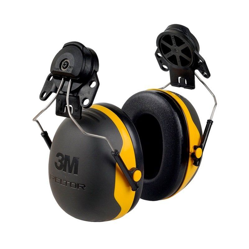 3M™ PELTOR™ Earmuffs, 30 dB, Yellow, Helmet Mounted, X2P3