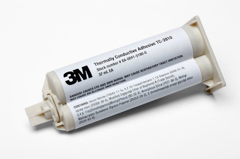 3M™ Thermally Conductive Adhesive TC2810, Cream, 50 ml dual-cartridge, 12 Cartridges/Case