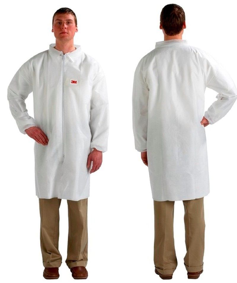 3M™ Visitors Coat, White, 4400-W-XL